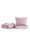 Bebejan Reversible Textured Cotton Sateen Coverlet Set