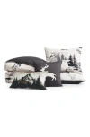 Bebejan Rocky Mountains Reversible Comforter & Sham Set In White