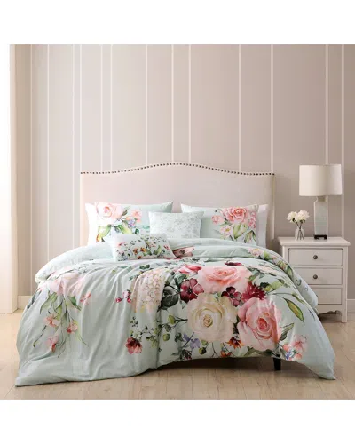 Bebejan Rose Reversible Comforter Set In Blue