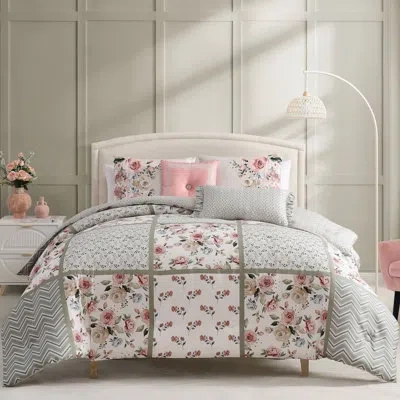 Bebejan 220 Thread Count Sage Serenity Reversible Comforter Set In Multi