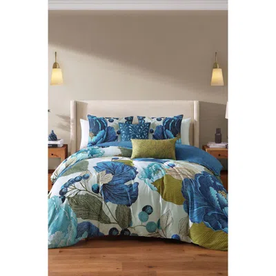 Bebejan Teal Tapestry Comforter Set In Blue