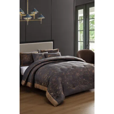 Bebejan Texture Jacquard Comforter Set In Black