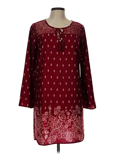 Pre-owned Bebop Casual Dress In Burgundy