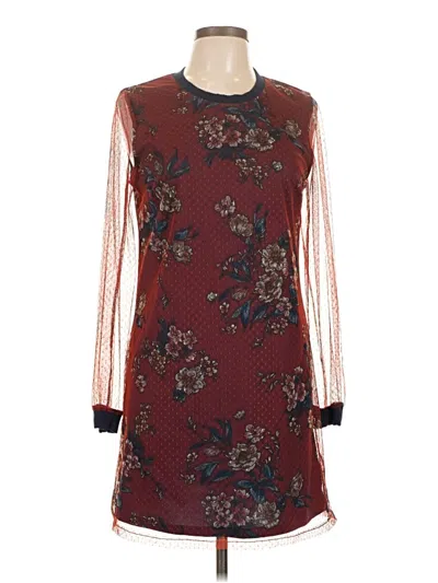 Pre-owned Bebop Casual Dress In Burgundy