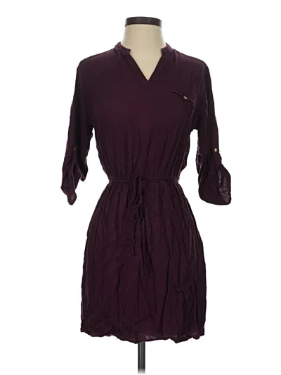 Pre-owned Bebop Casual Dress In Burgundy