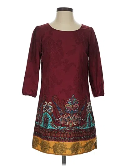 Pre-owned Bebop Casual Dress In Burgundy