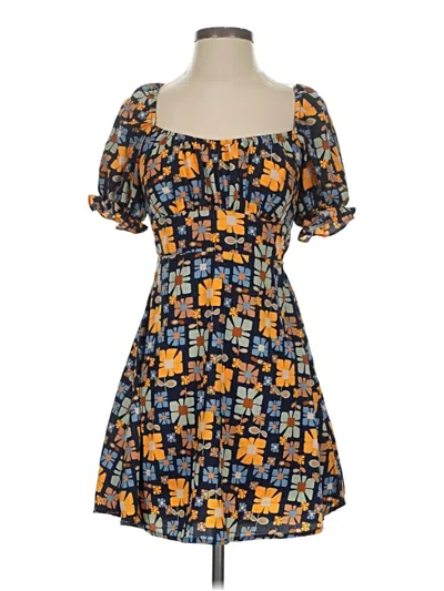 Pre-owned Bebop Short Sleeve Blouse In Orange