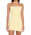Bec & Bridge Aishya Asym Mini Dress In Butter In Yellow