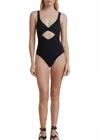 Bec & Bridge Aluna Twist One Piece Swimsuit In Black In Black