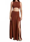 Bec & Bridge Amalia Knit Maxi Skirt In Rust In Brown