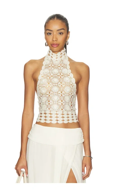 Bec & Bridge Ania Halter Top In White