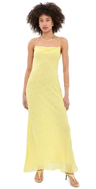 Bec & Bridge Arielle Slip Maxi Dress Citrus In Yellow