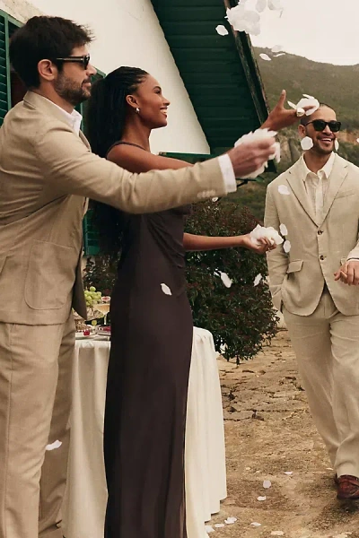 Bec & Bridge Asymmetric Maxi Dress In Multi