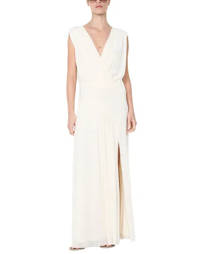 Bec & Bridge Moon Dance Draped Satin-crepe Maxi Dress In White
