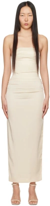 Bec & Bridge Beige Jones Maxi Dress In Vanilla Bean