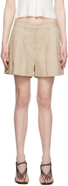 Bec & Bridge Beige Manon Shorts In Almond