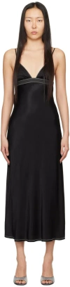 Bec & Bridge Black Aspen Midi Dress In Black/ivory