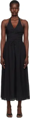 Bec & Bridge Black Franca Halter Maxi Dress In Black