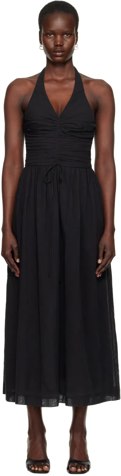 Bec & Bridge Black Franca Halter Maxi Dress