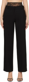 Bec & Bridge Black Jewel Trousers In Black/black
