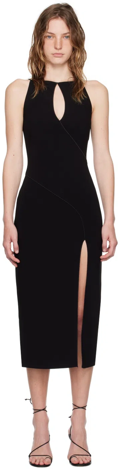 Bec & Bridge Black Marielle Split Maxi Dress