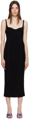 Bec & Bridge Zoey Stretch-cady Midi Dress In Black
