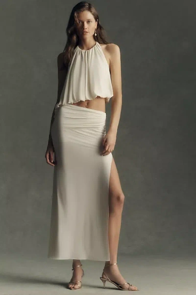 Bec & Bridge Cadence Racer Maxi Dress In White