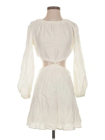 Pre-owned Bec & Bridge Casual Dress In White