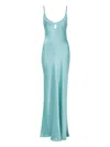 Bec & Bridge Cedar City Satin Maxi Dress In Blue