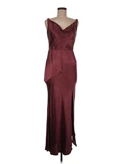 Pre-owned Bec & Bridge Cocktail Dress In Burgundy