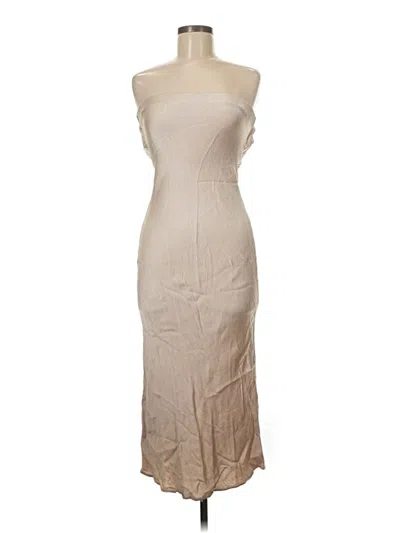 Pre-owned Bec & Bridge Cocktail Dress In Tan