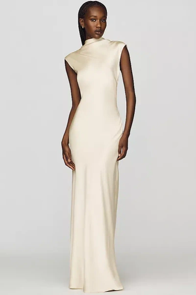 Bec & Bridge Elias High-neck Slip Dress In White