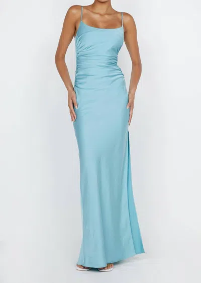 Bec & Bridge Emilia Scoop Neck Dress In Duck Egg In Blue
