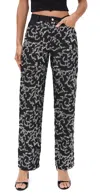Bec & Bridge Kinsley Sequin Pants Charcoal Silver In Black