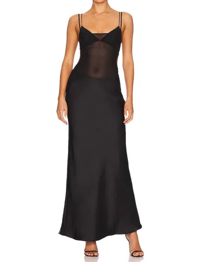 Bec & Bridge Lindsay Cutout Gown In Black
