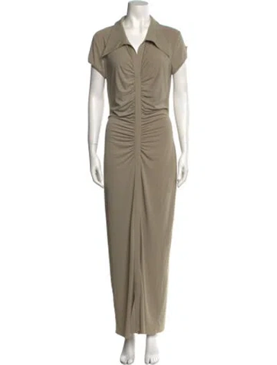 Pre-owned Bec & Bridge Long Dress In Green