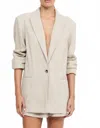 Bec & Bridge Manon Blazer In Almond In Pink