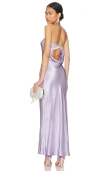 Bec & Bridge Moondance Strapless Dress In Lilac