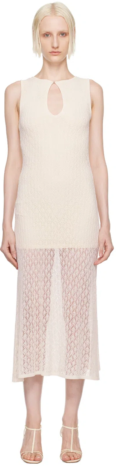 Bec & Bridge Off-white Aurora Keyhole Maxi Dress In Ivory