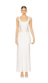 Bec & Bridge Olimpia Corset Dress In 奶油色