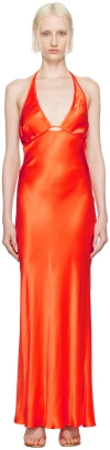 Bec & Bridge Orange Zariah Maxi Dress In Fire Red