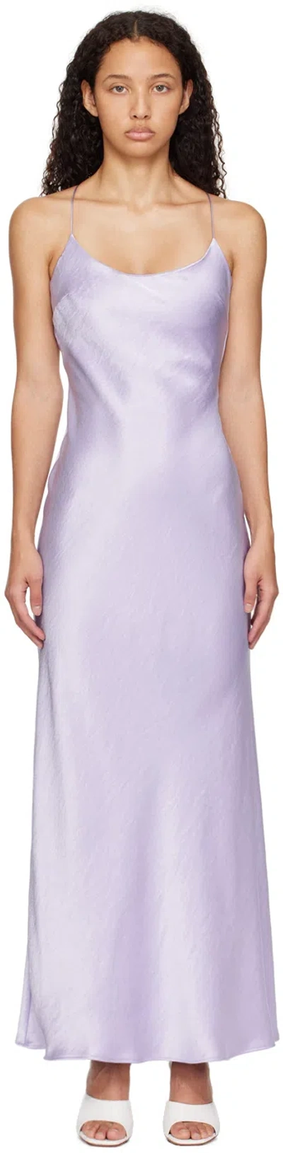 Bec & Bridge Purple Allegra Tie Maxi Dress In Lilac