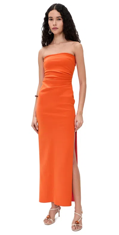 Bec & Bridge Reina Strapless Maxi Dress Orange