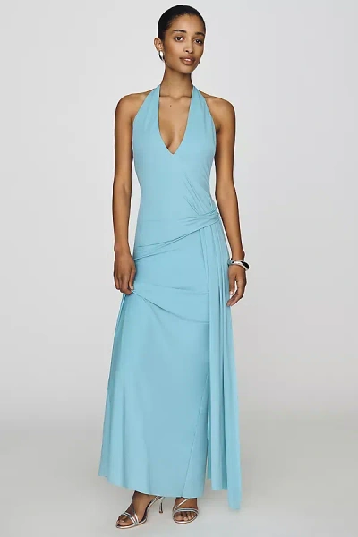 Bec & Bridge Remi Halter Maxi Dress In Blue