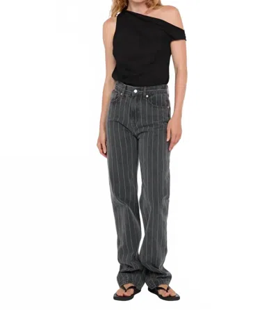 Bec & Bridge Rhone Drape Top In Black In Gray