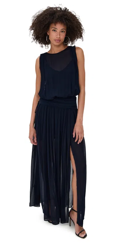 Bec & Bridge Rhone Drop Waist Dress Ink In Blue