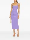 Bec & Bridge Karina Bonded Crepe Midi Dress In Purple