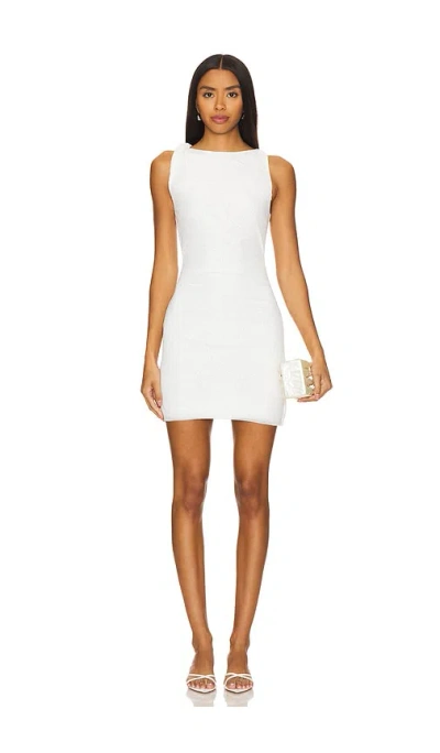 Bec & Bridge Sania Asymmetrical Mini Dress In White