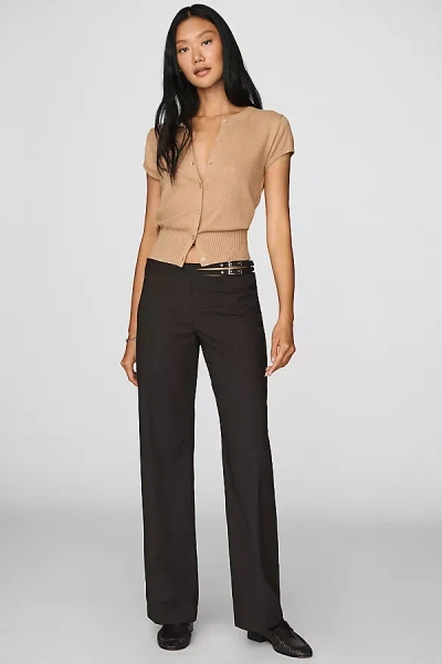 Bec & Bridge Sazriel Buckle Pants In Brown