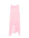 Bec & Bridge Tallis Asymmetric Chiffon Midi Dress In Pink